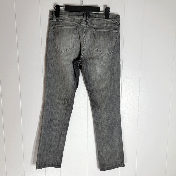 4/$20 New York & Co Midrise Slim Straight Leg Gray Jeans Size 8 - Picture 2 of 6